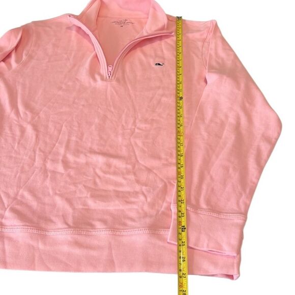 Vineyard Vines Broadfield Light Pink Half-Zip Pullover Sweater Size Medium - Picture 9 of 9